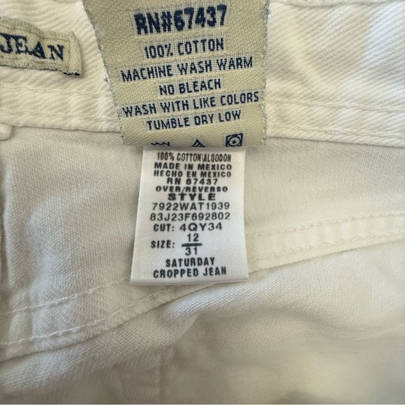 Polo Ralph Lauren Saturday Cropped‎ Wide Leg Jean Size 31 - Picture 5 of 5